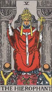 220px-RWS_Tarot_05_Hierophant